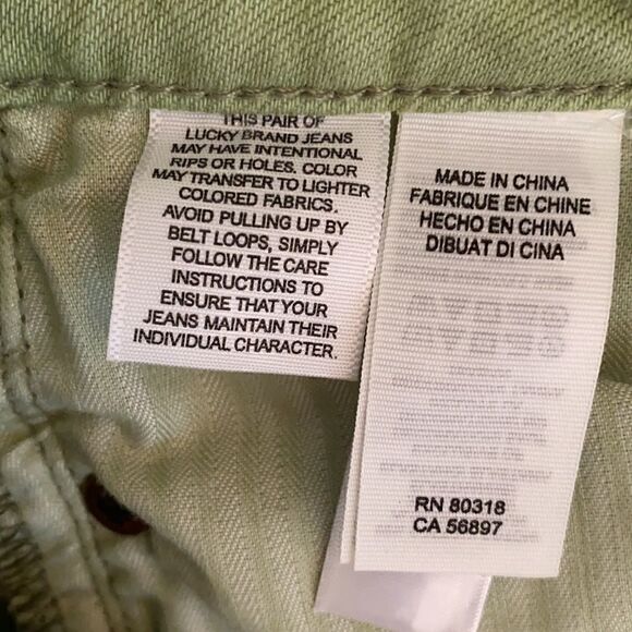 Lucky Brand Green Lolita Crop Jeans Size 2/26 - Picture 11 of 12